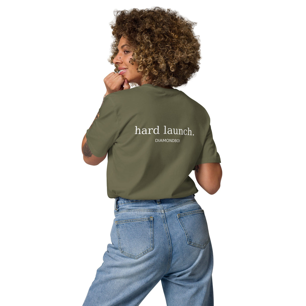 "hard launch" organic cotton t-shirt – view 9 of 9
