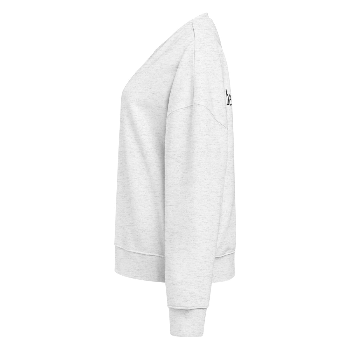 "hard launch" Women’s organic crew neck sweatshirt – view 3 of 10
