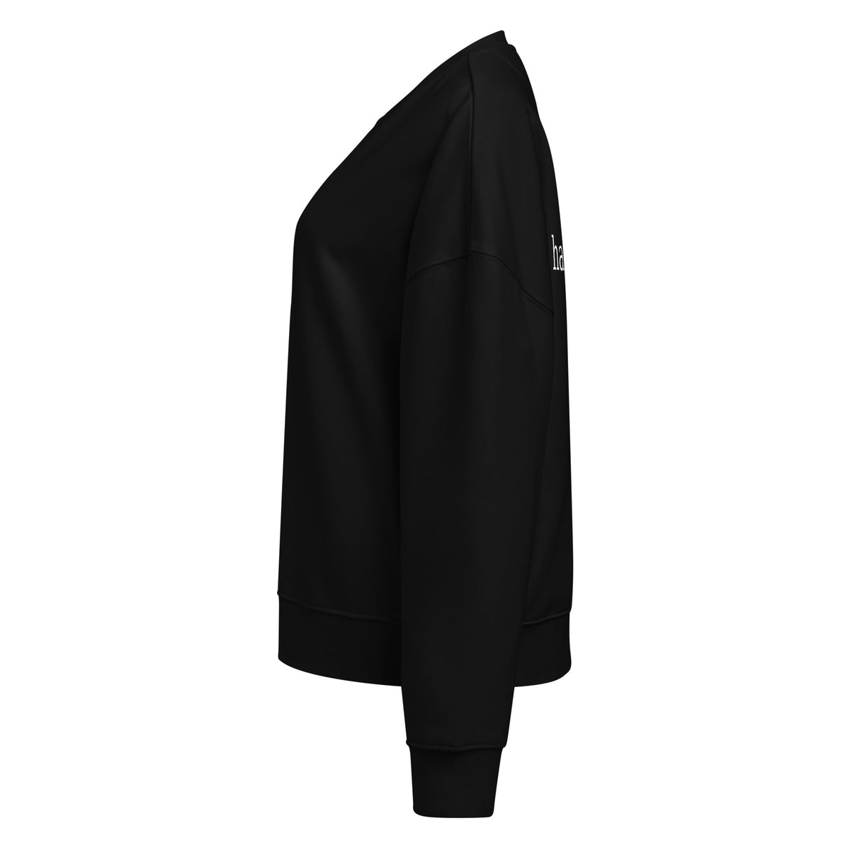 "hard launch" Women’s organic crew neck sweatshirt – view 3 of 5