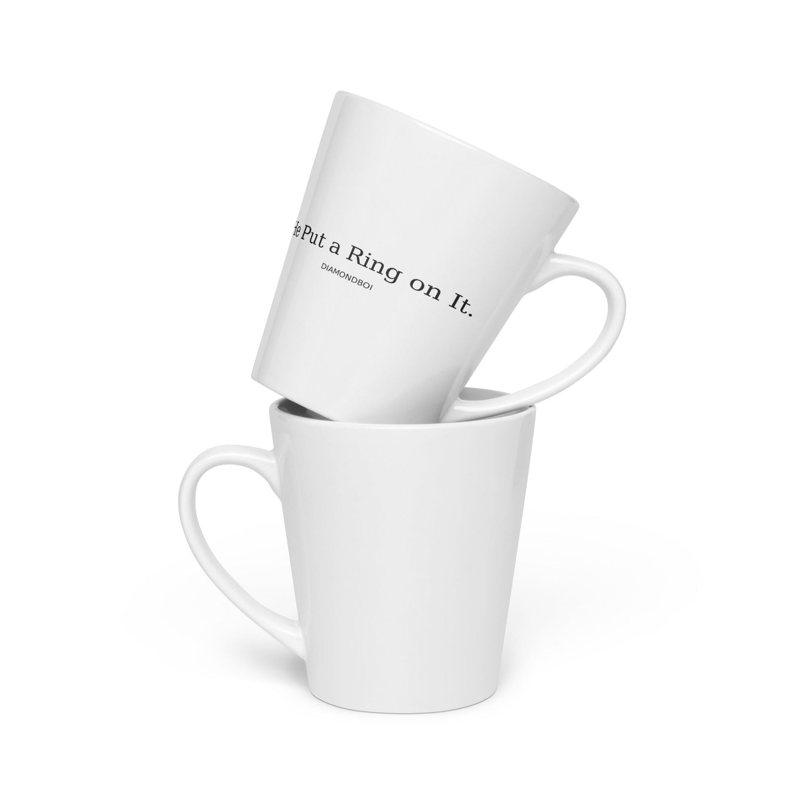 "He Put A Diamond Ring On It" mug