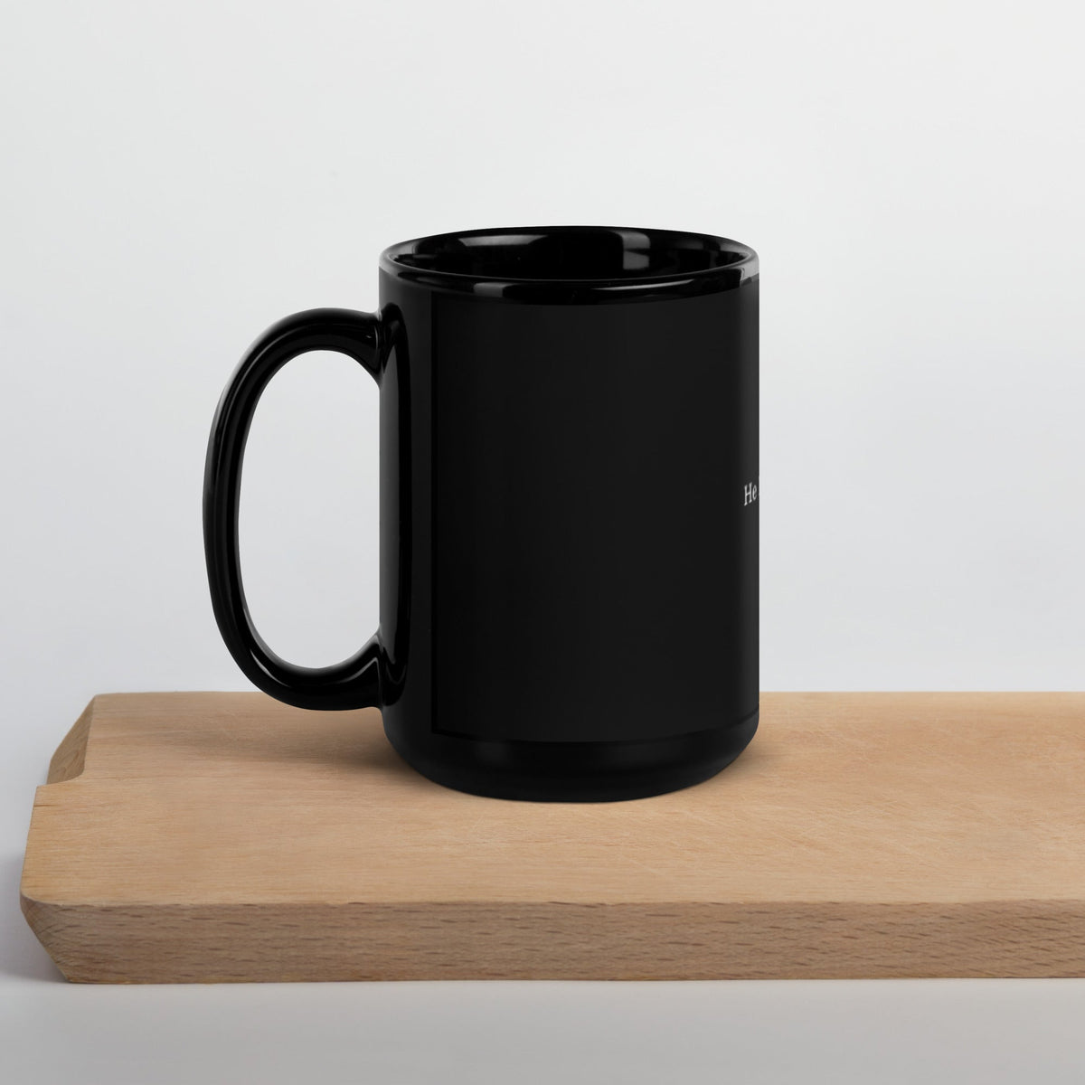 "He Put A Ring On It" Black Glossy Mug – view 4 of 12