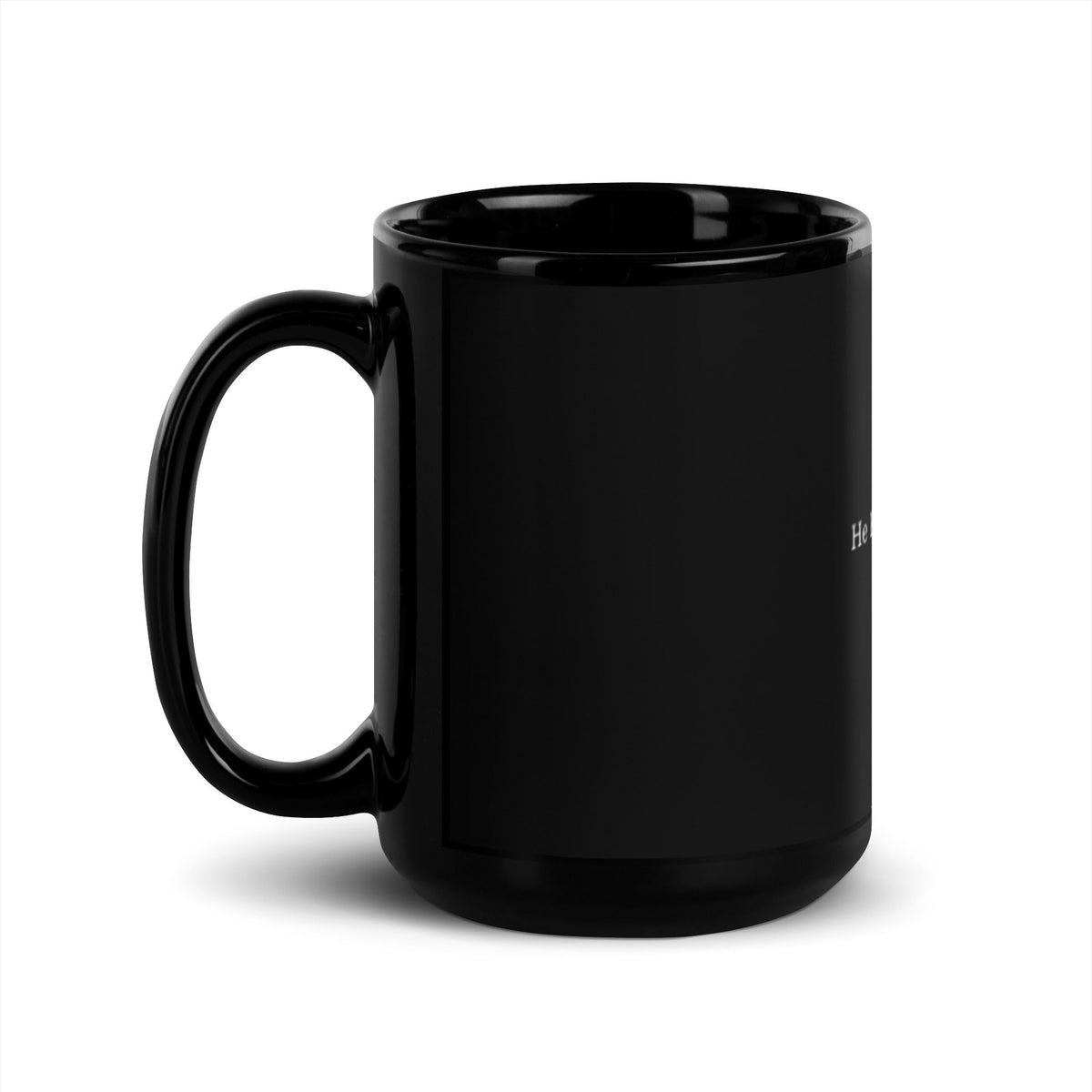 "He Put A Ring On It" Black Glossy Mug – view 12 of 12