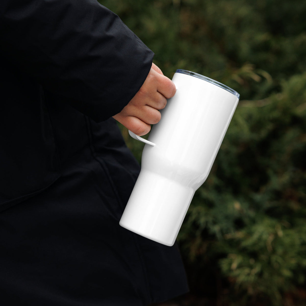 "He Put A Ring On It" Travel mug with a handle – view 3 of 8