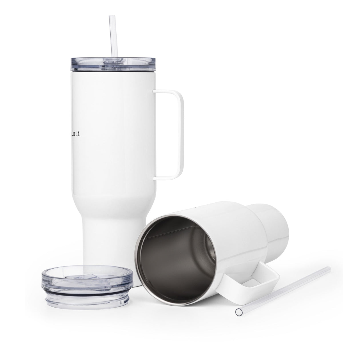 "He Put A Ring On It" Travel mug with a handle – view 8 of 8