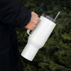 "He Put A Ring On It" Travel mug with a handle – view 5 of 8