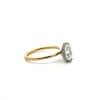 Hexagon Cut Lab Diamond Wrap Around Reverse Halo Design- Choice of 1.00ct / 1.50ct / 2.00ct or 2.50ct Centre Diamond