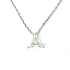 Lab Diamond Initial Pendant - Choice of White Gold / Yellow Gold or Rose Gold - Lab Diamond Necklace