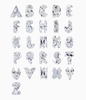 Lab Diamond Initial Pendant – view 2 of 2