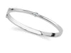 Lab Diamond Single Shiny Diamond Bangle Bracelet- Choice of White Gold or Yellow Gold -.50ct to 1.00ct - Lab Diamond