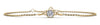 Lab Solitaire Brilliant Round Diamond Adjustable Bracelet- Choice of White Gold or Yellow Gold -.35ct to 1.00ct Total
