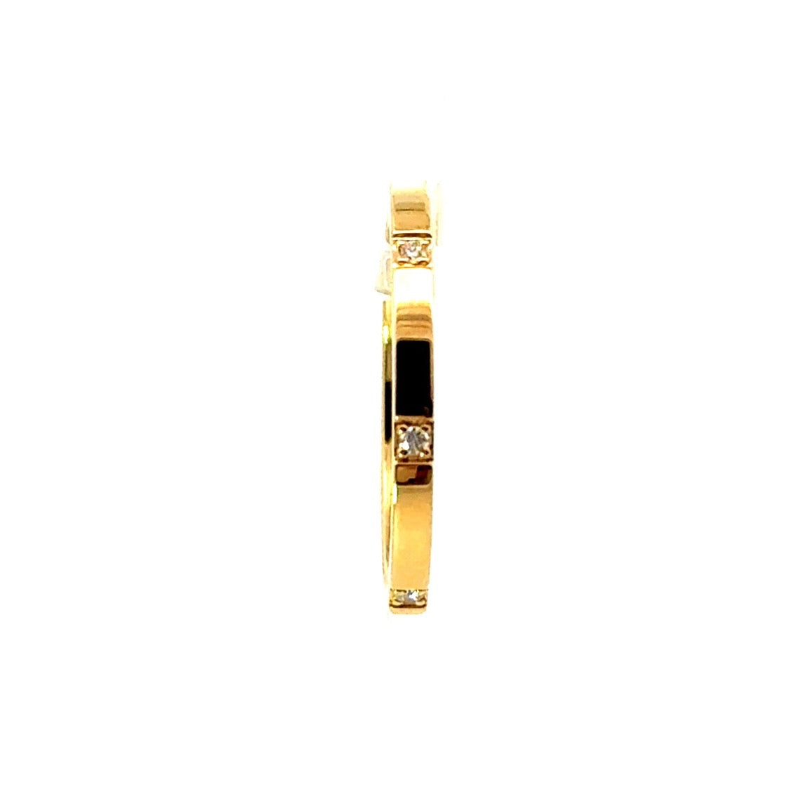 Ladies 2-4MM Spaced Out Diamond Cigar Band – view 3 of 3