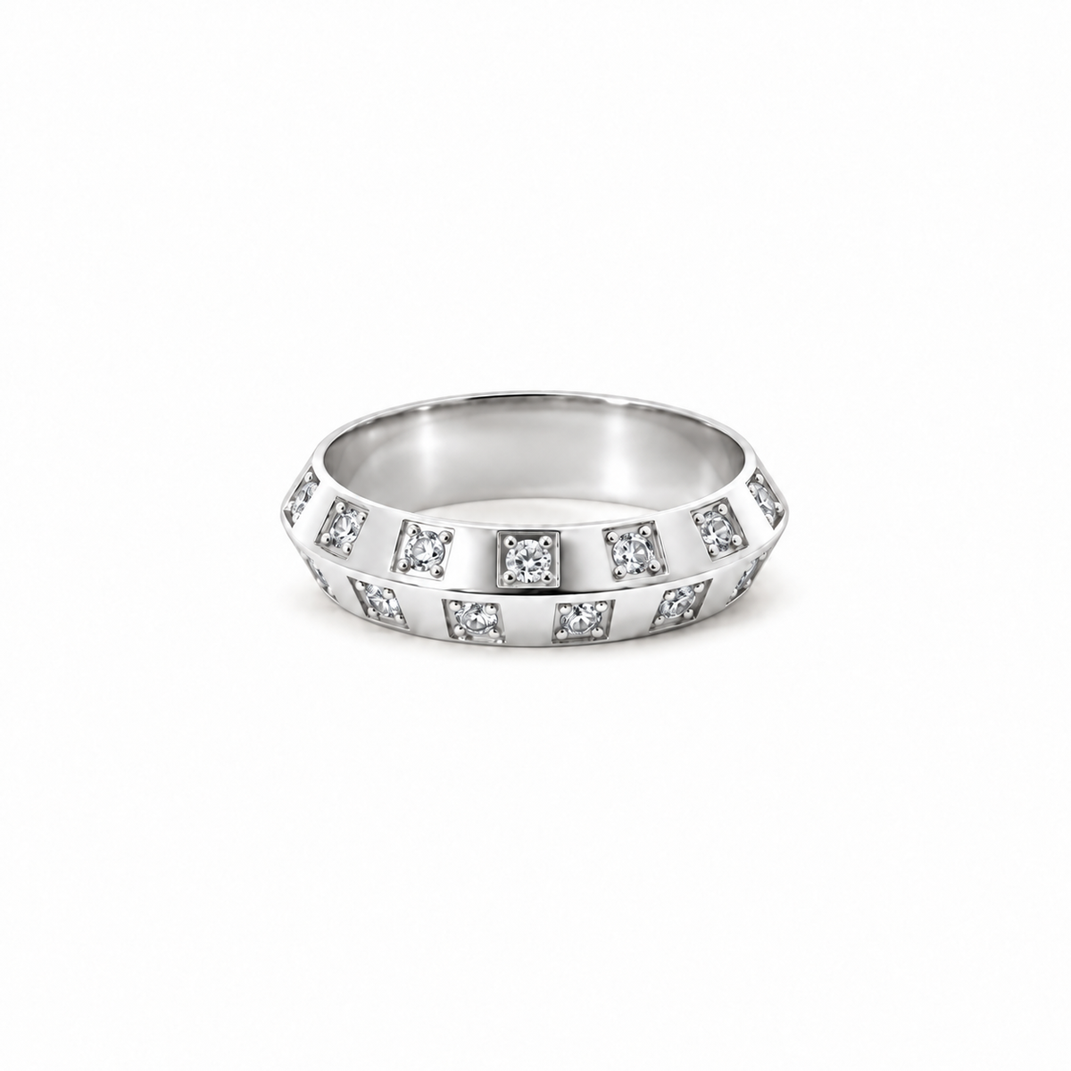 Ladies 5MM Knife Edge Diamond Band – view 2 of 4