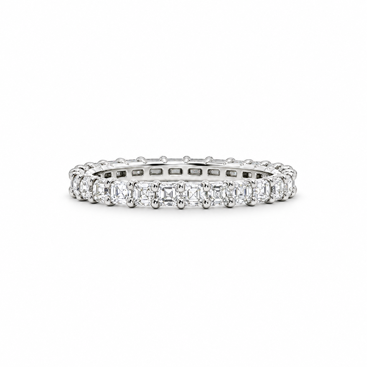 Ladies Asscher Diamond Eternity Band – view 1 of 2