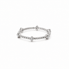 Ladies Bead & Diamond Spaced Out Band – view 2 of 2