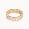 Ladies Bezel Emerald & Round Station Band – view 3 of 4