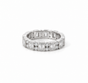 Ladies Bezel Emerald & Round Station Band – view 2 of 4