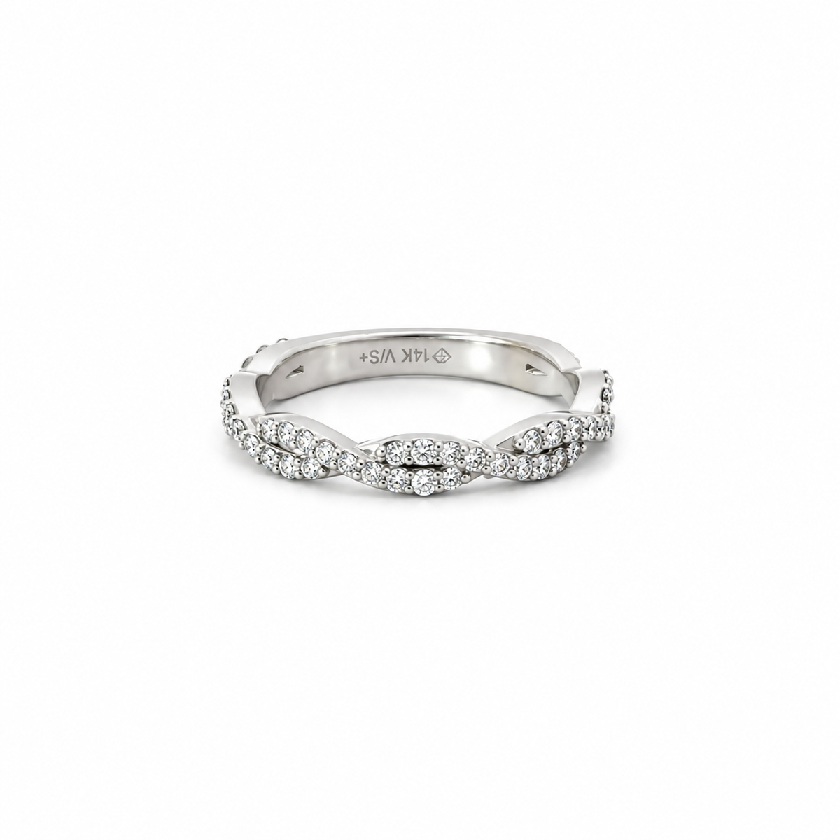 Ladies Diamond Braided Band – view 1 of 3