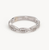 Ladies Diamond Braided Band - Ladies Wedding Bands
