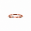 Ladies diamond and gold segment wedding band, .18ct TW – view 3 of 3