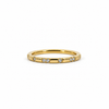 Ladies diamond and gold segment wedding band, .18ct TW – view 1 of 3