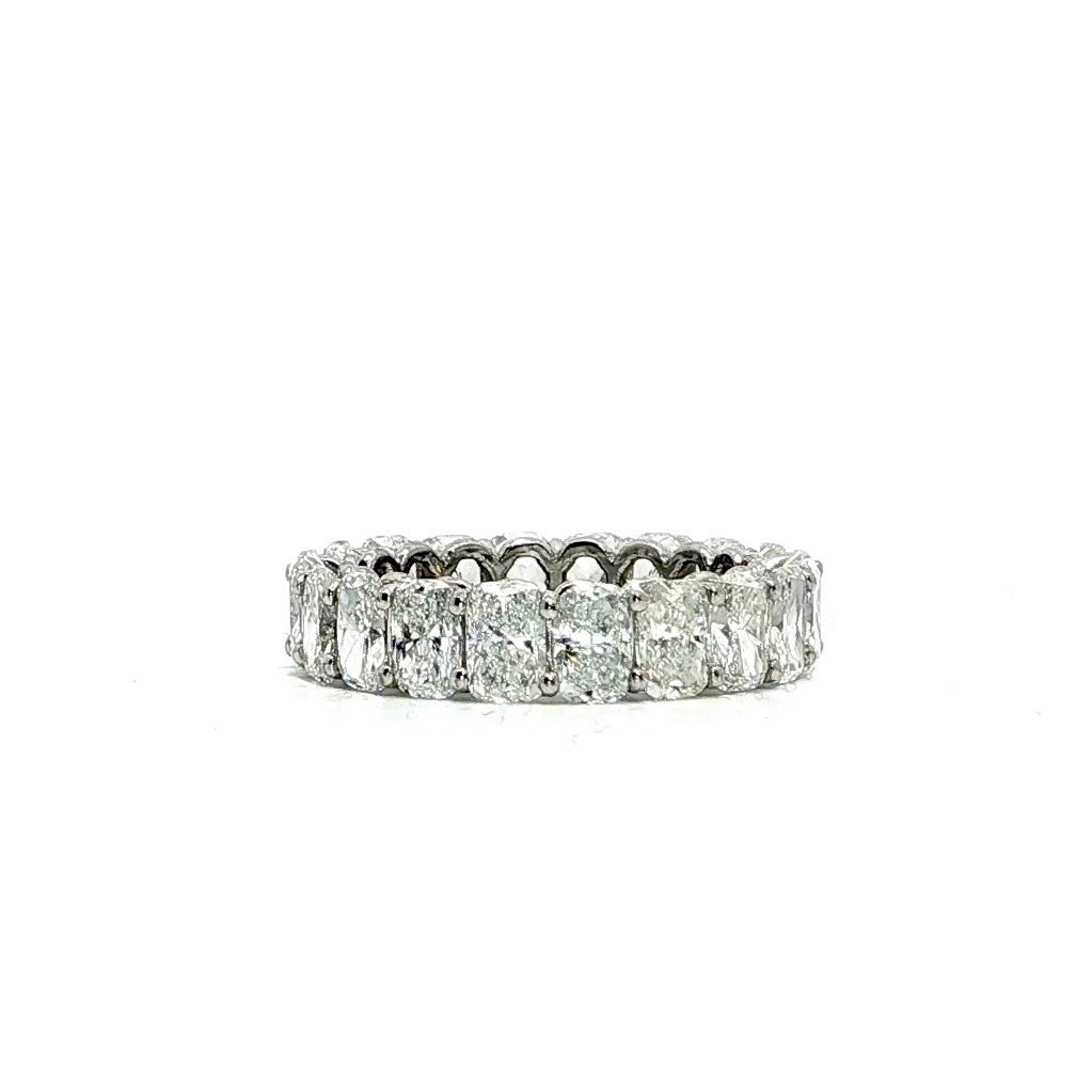 Ladies Elongated Cushion Cut Eternity Band - Lab / Natural Eternity Band