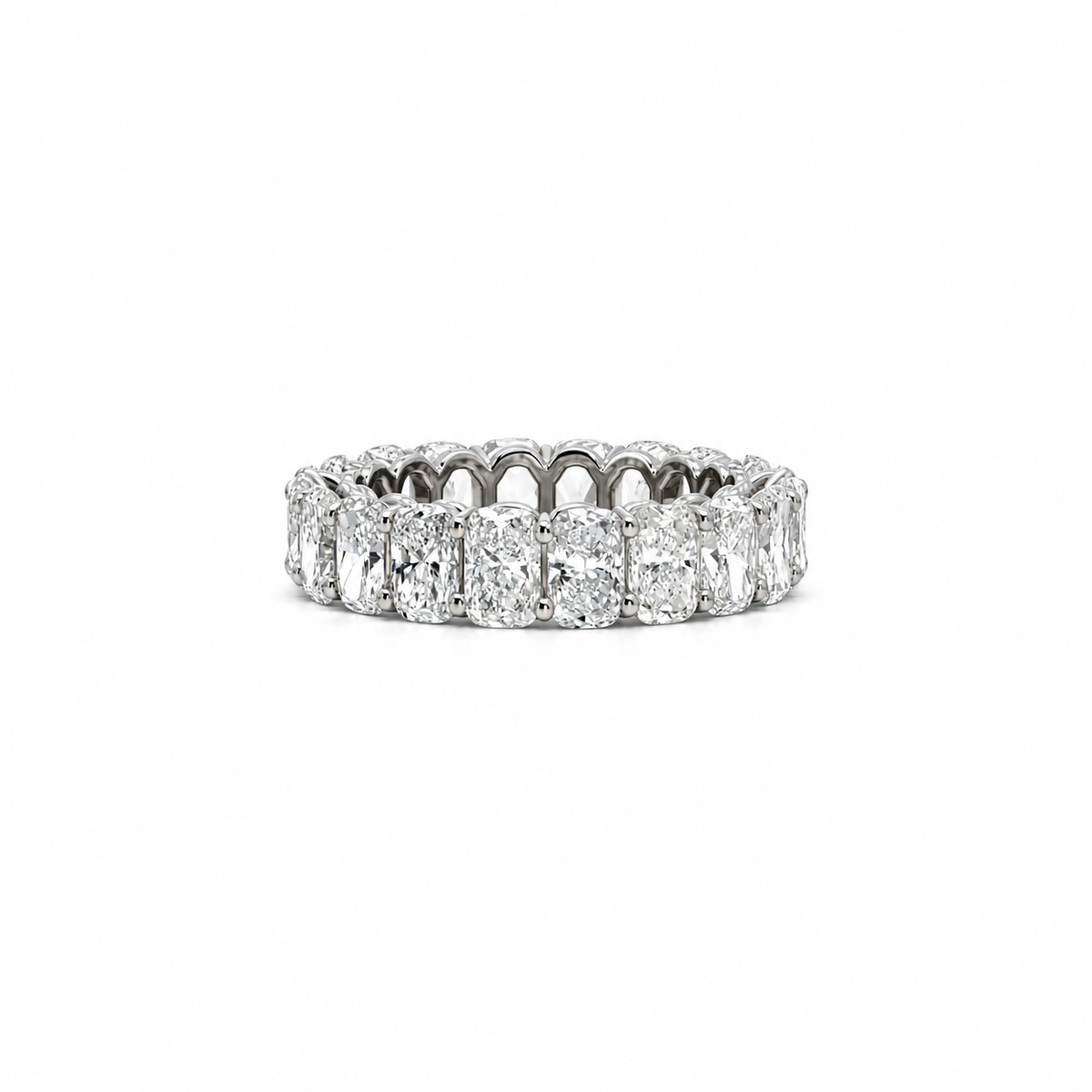 Ladies Elongated Cushion Cut Eternity Band - Lab / Natural Eternity Band