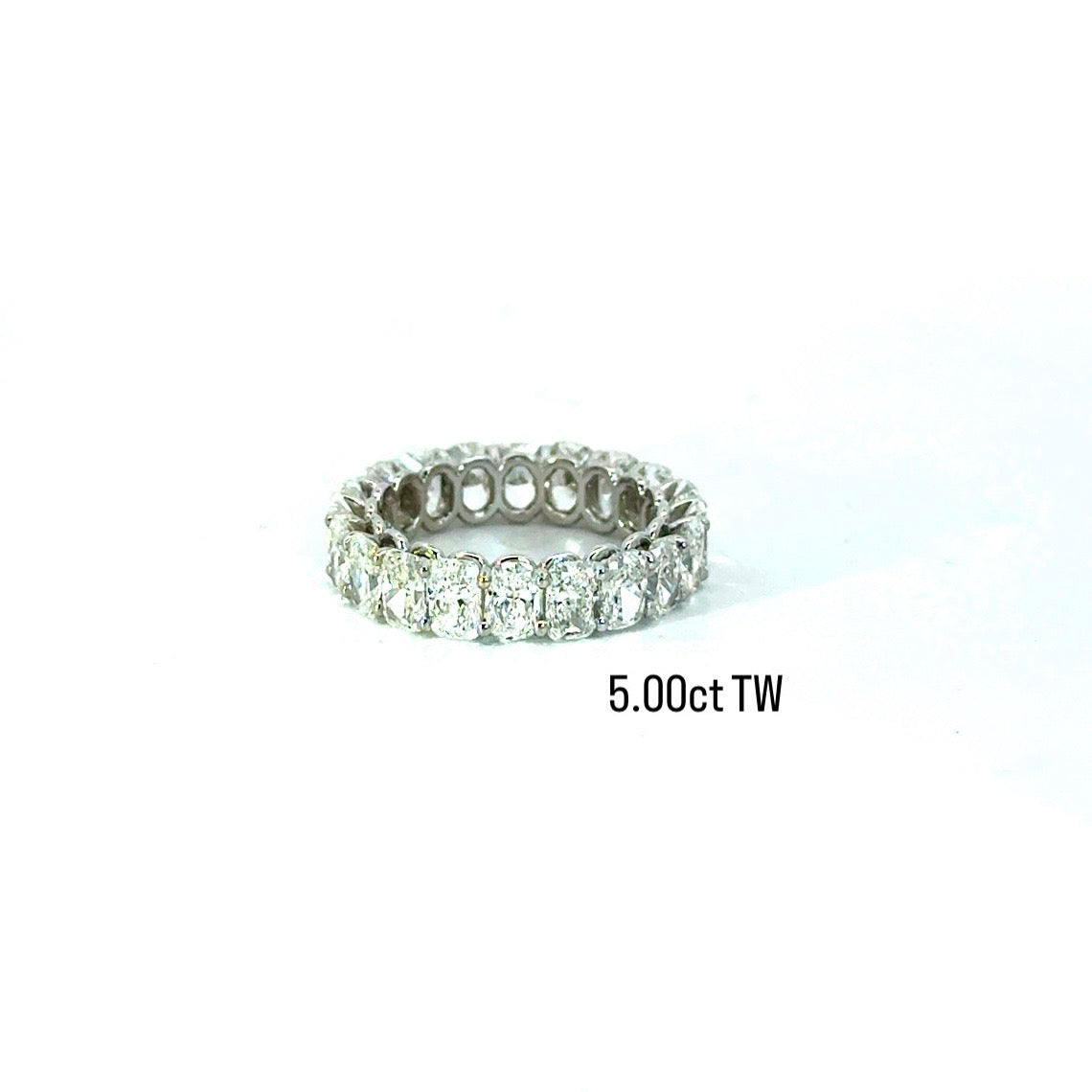 Ladies Elongated Cushion Cut Eternity Band - Lab / Natural Eternity Band