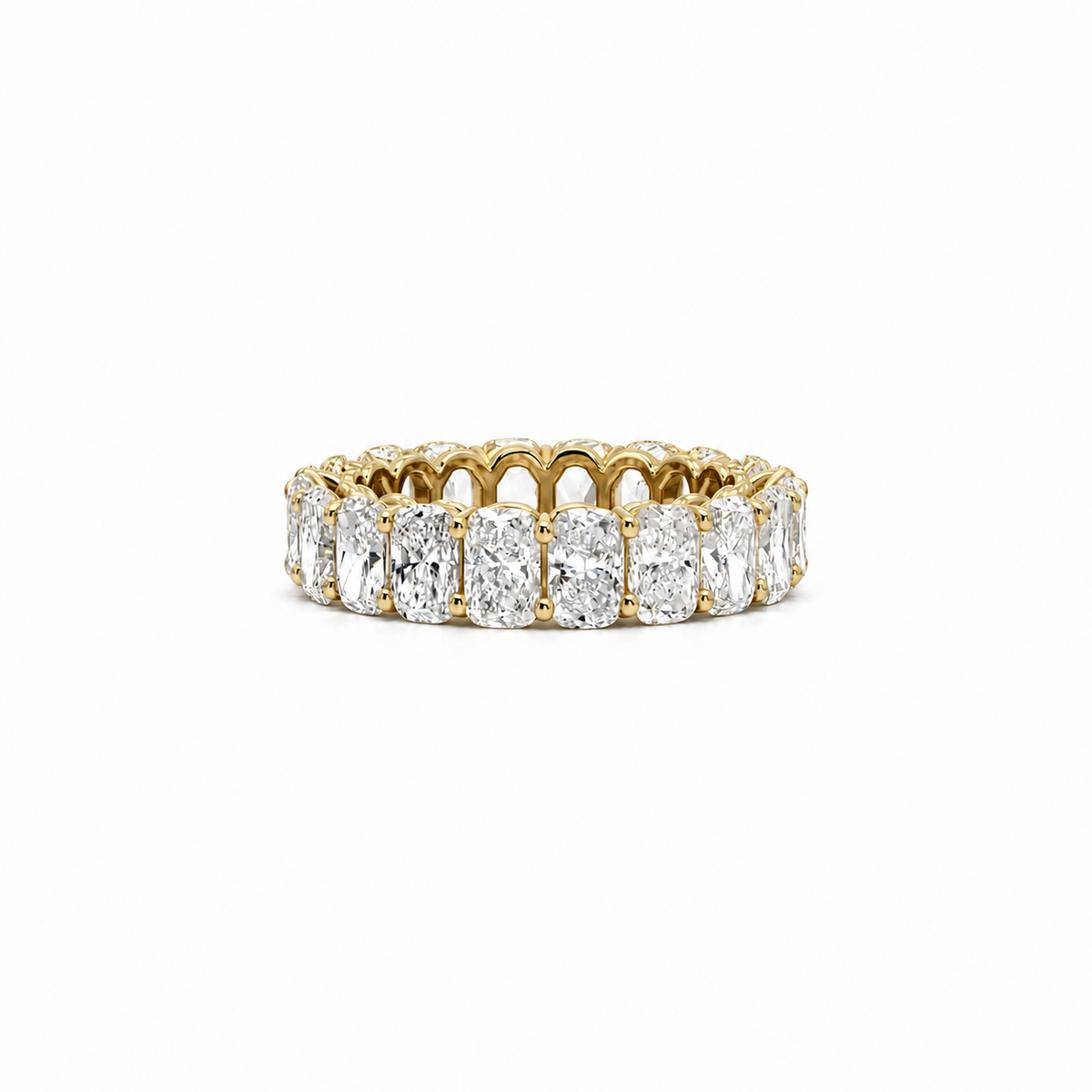 Ladies Elongated Cushion Cut Eternity Band - Lab / Natural Eternity Band