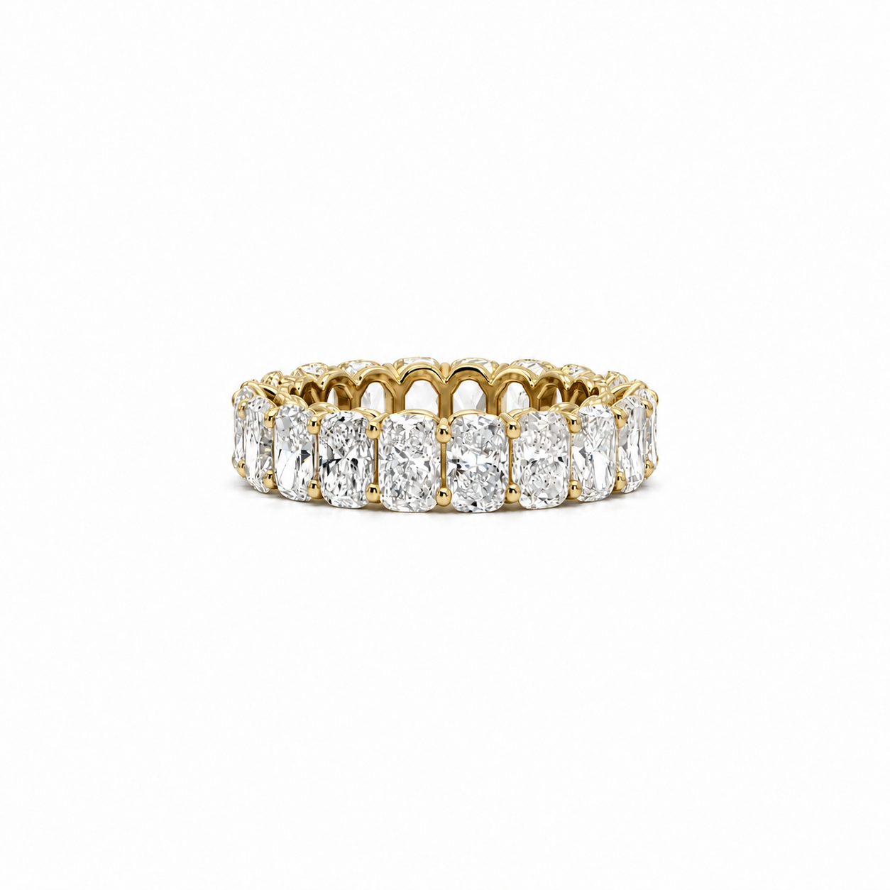 Ladies Elongated Cushion Cut Eternity Band – view 1 of 3