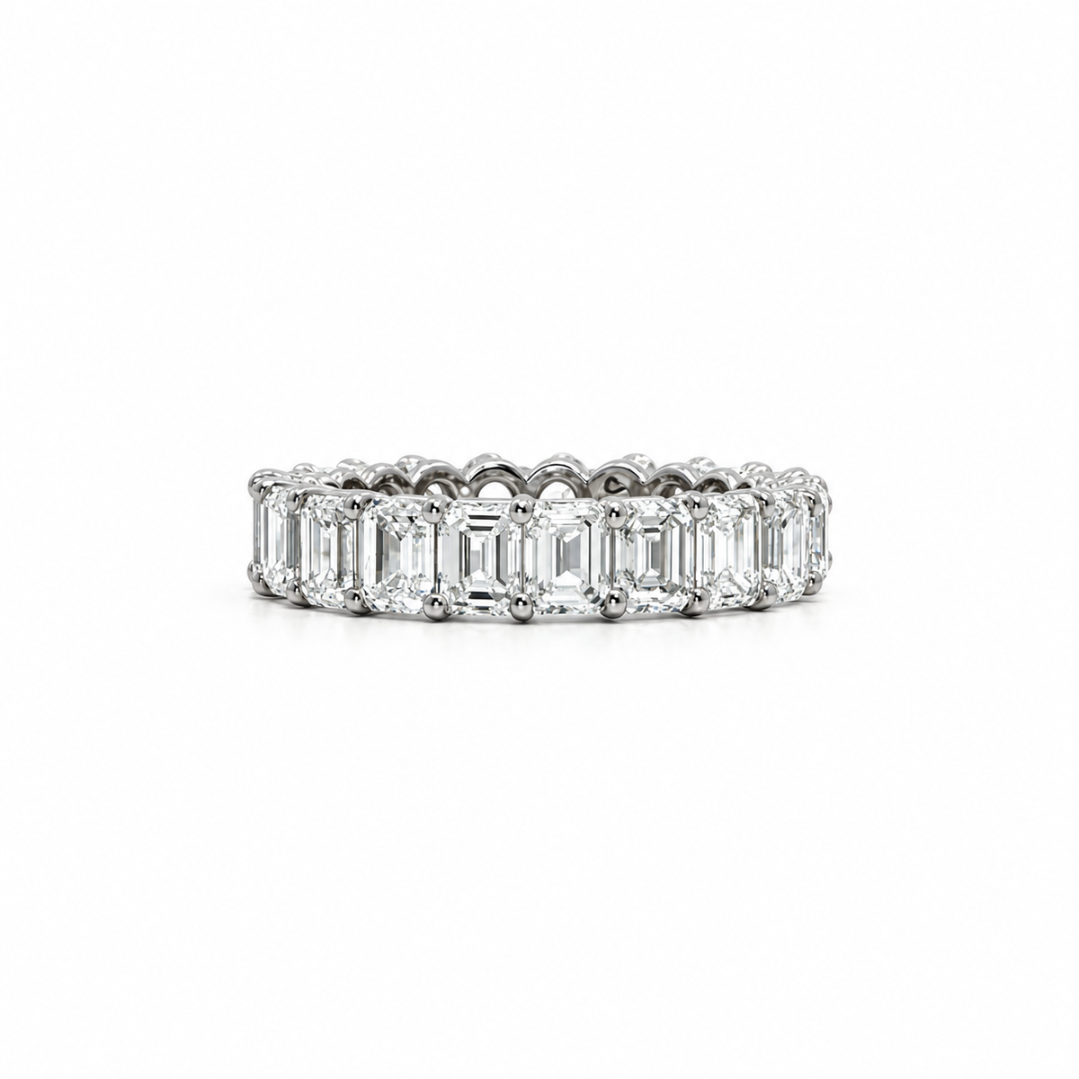 Ladies Emerald Cut Eternity Band – view 1 of 2