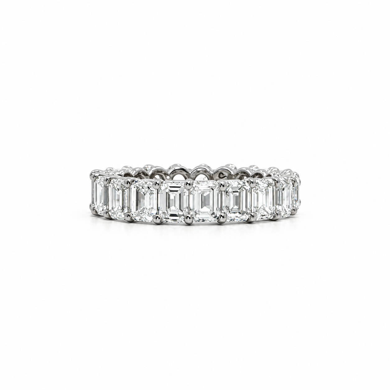 Ladies Emerald Cut Eternity Band – view 1 of 2