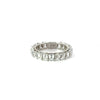 Ladies Emerald Cut Eternity Band - Ladies Wedding Bands