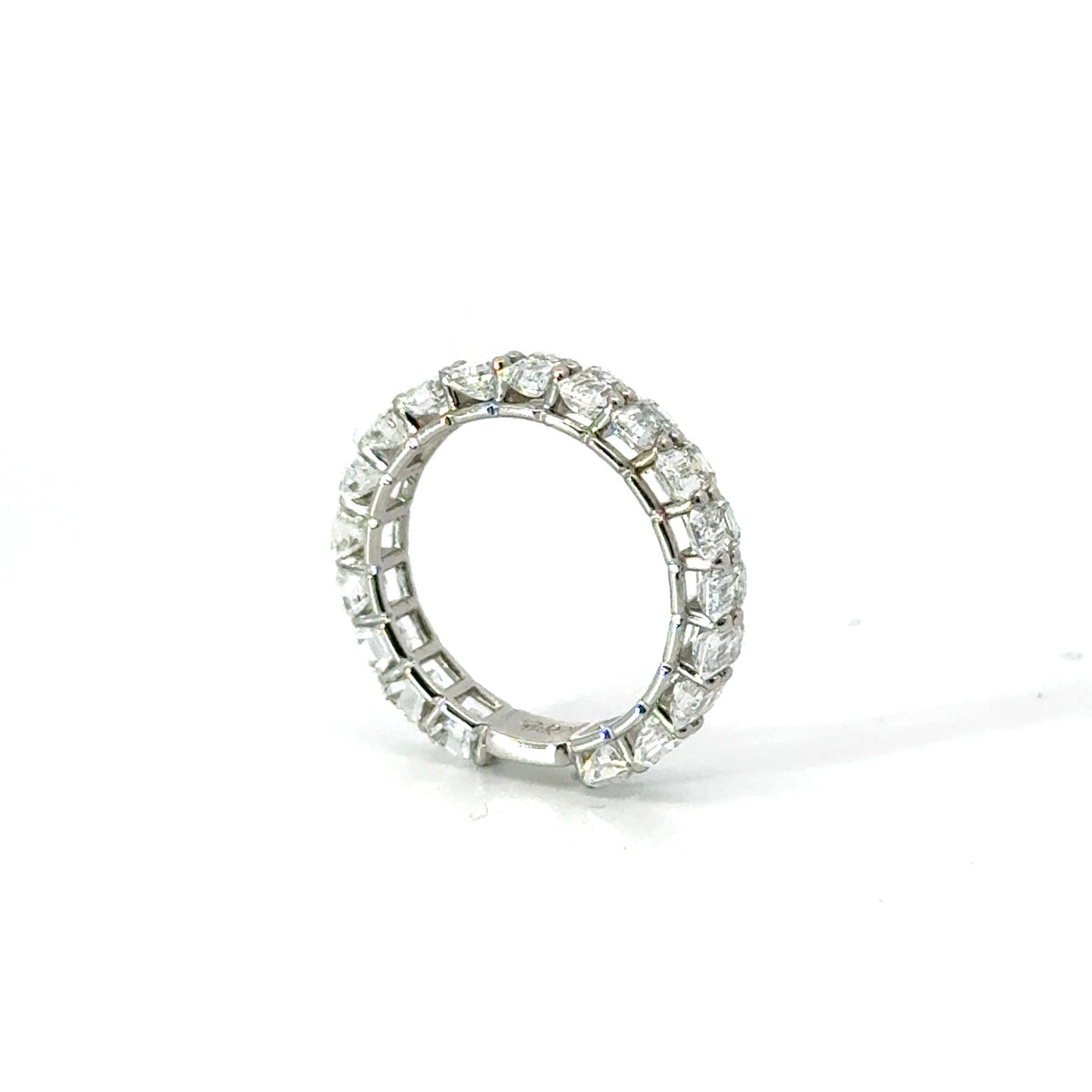 Ladies Emerald Cut Eternity Band - Ladies Wedding Bands