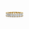 Ladies Emerald & Radiant Cut Eternity Band - Lab / Natural Eternity Band