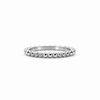 Ladies gold bead and round diamond trio wedding band, 1.00MM diamonds, .075ct TW – view 3 of 3