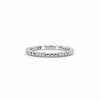 Ladies gold bead and round diamond trio wedding band, 1.50MM diamonds, .225ct TW – view 2 of 3
