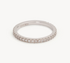 Ladies Italian Pave Band - Ladies Lab Wedding Bands