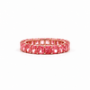 Ladies lab-grown pink diamond radiant cut eternity band, .20ct stones – view 1 of 4