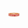 Ladies lab-grown pink diamond radiant cut eternity band, .20ct stones – view 2 of 4