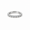 Ladies Large Round Shared Bead Band - Ladies Lab Wedding Bands