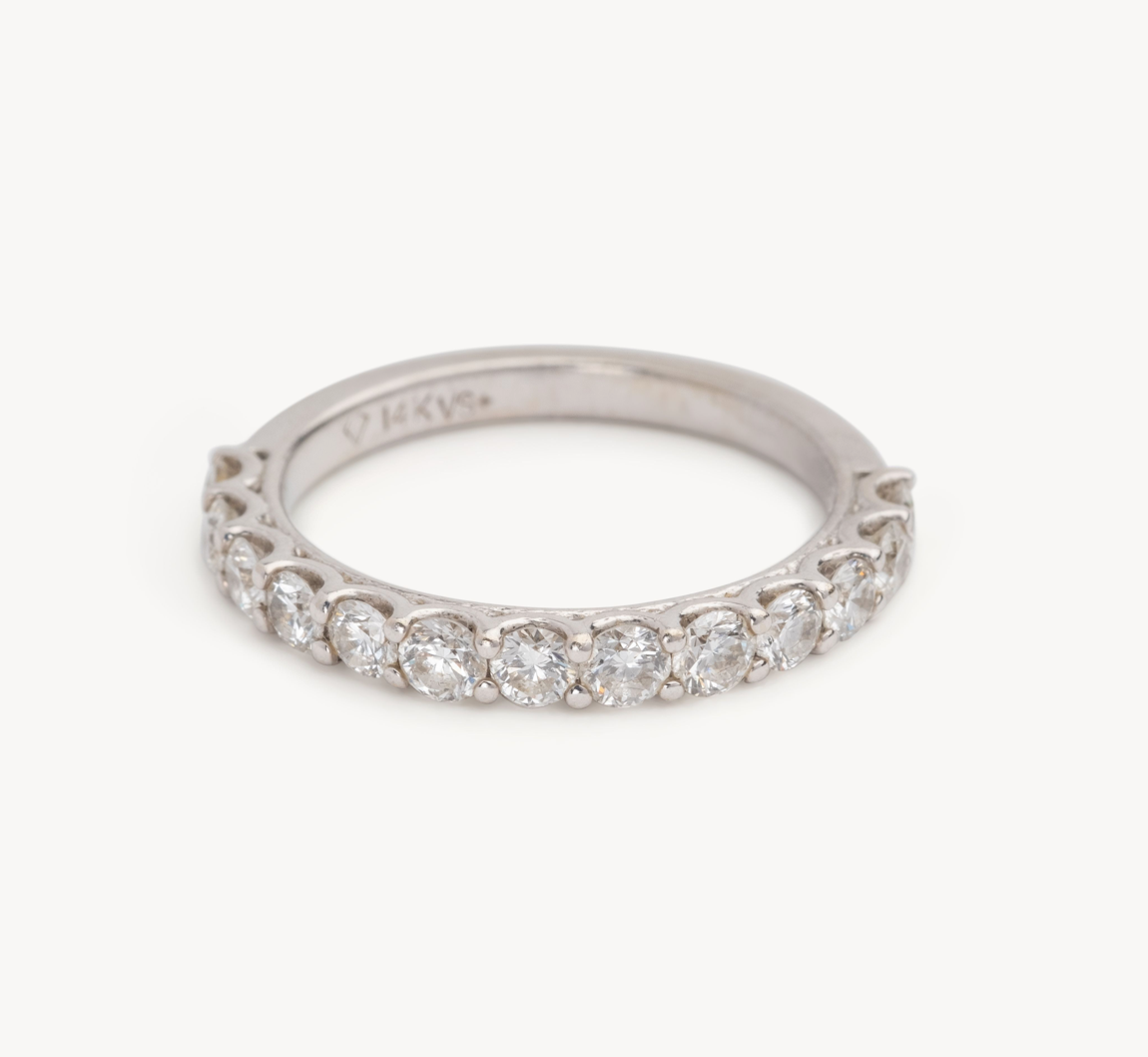 Ladies Large Round U-Shape Band - Ladies Wedding Bands