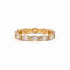 Ladies marquise cut diamond eternity band, .12ct stones – view 1 of 4