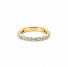 Ladies Marquise Shared Bead Band – view 2 of 3