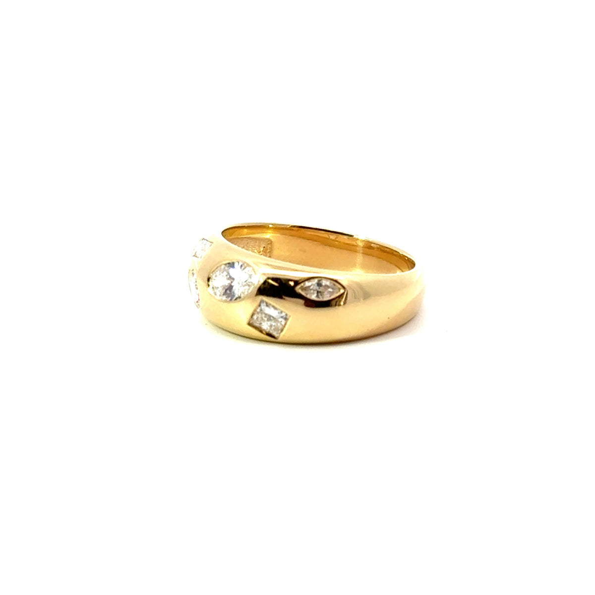 Ladies Multi-Shape Domed Band – view 3 of 4