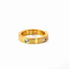 Ladies Oval Diamond Cigar Band- Available in 4-5MM - Lab / Natural Wedding Bands