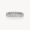 Ladies Oval Diamond Eternity Band - Ladies Wedding Bands