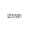 Ladies Oval & Emerald Eternity Band - Lab / Natural Eternity Band