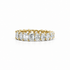Ladies Oval & Emerald Eternity Band – view 2 of 3