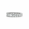 Ladies Oval & Emerald Eternity Band – view 1 of 3