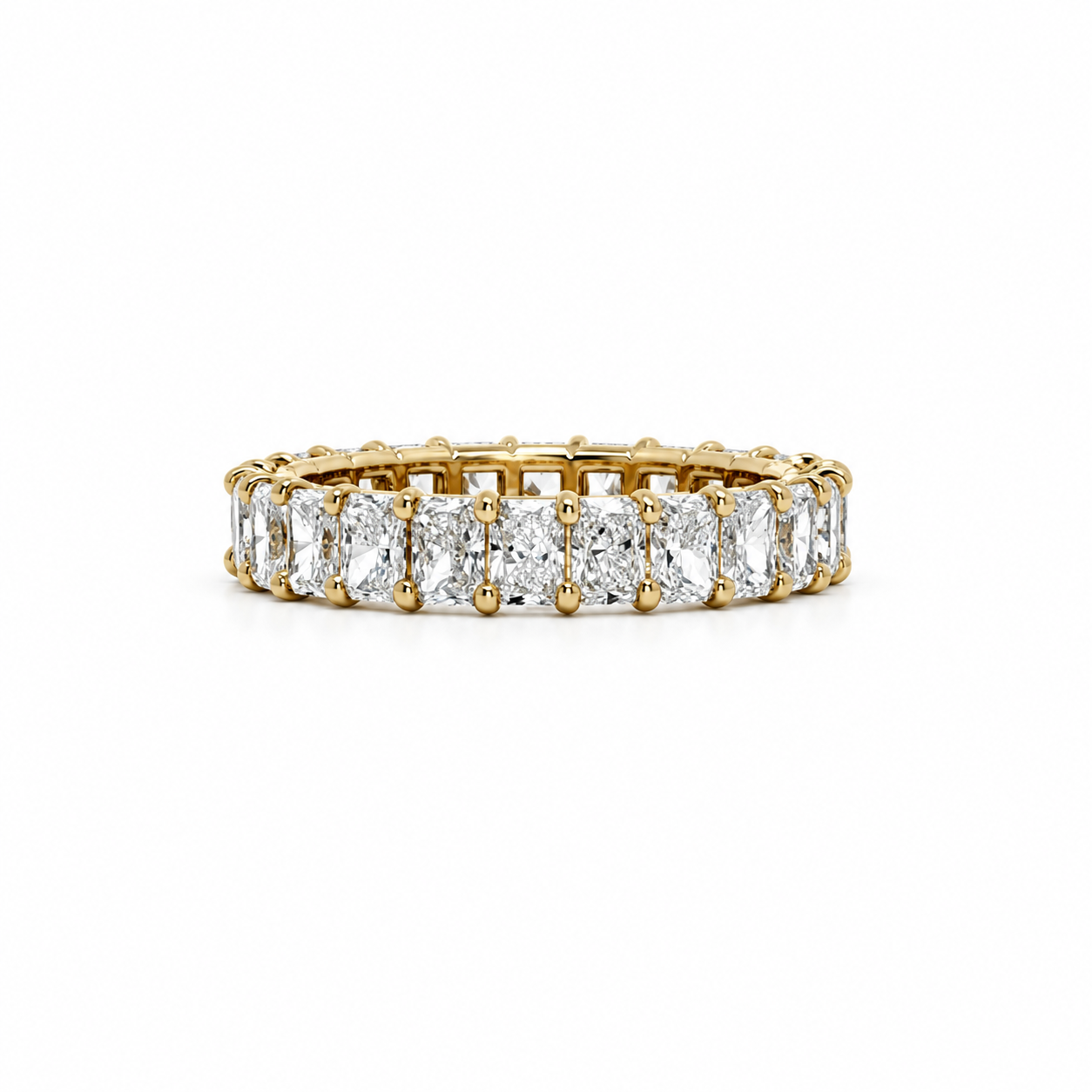 Ladies Radiant Cut Eternity Band – view 1 of 3
